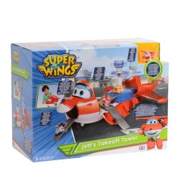 SUPER WINGS Playset Avion Jett's Takeoff Tower + 1 figurine Jett Pop-Transform - EU720830