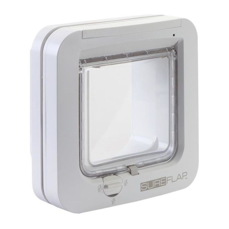 SUREFLAP Chatiere a puce électronique - Blanc - 142 mm x 120 mm (Mémorisation d'un maximum de 32 puces)