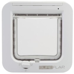 SUREFLAP Chatiere a puce électronique - Blanc - 142 mm x 120 mm (Mémorisation d'un maximum de 32 puces)