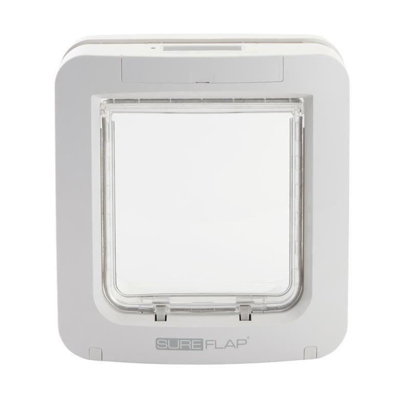 SUREFLAP Grande chatiere a puce électronique - Blanc - 178 mm x 170 mm (Mémorisation d'un maximum de 32 puces)