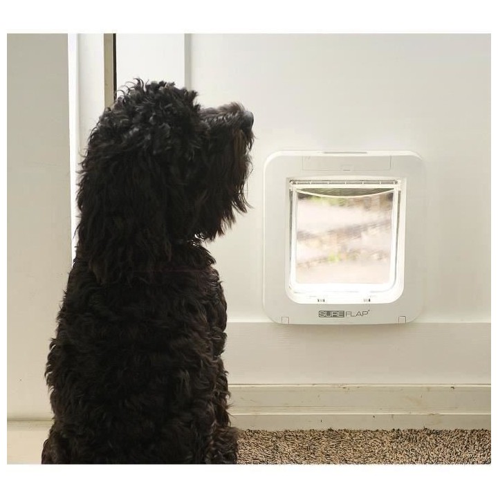 SUREFLAP Grande chatiere a puce électronique - Blanc - 178 mm x 170 m