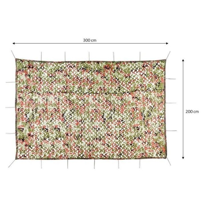 Filet de camouflage marron vert SURPASS