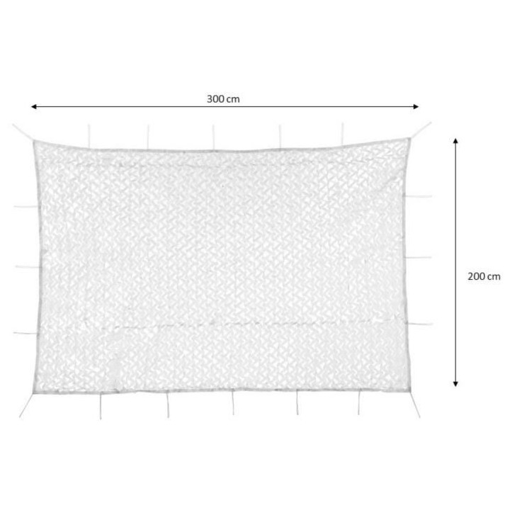 Voile d'ombrage ajourée Blanc SURPASS