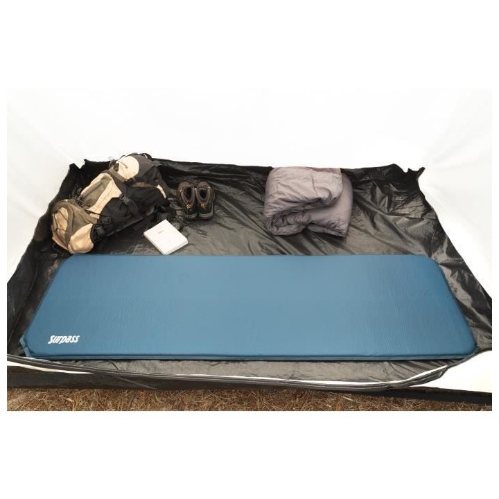 Matelas autogonflant de camping bleu SURPASS - Largeur 51 cm - 1 perso