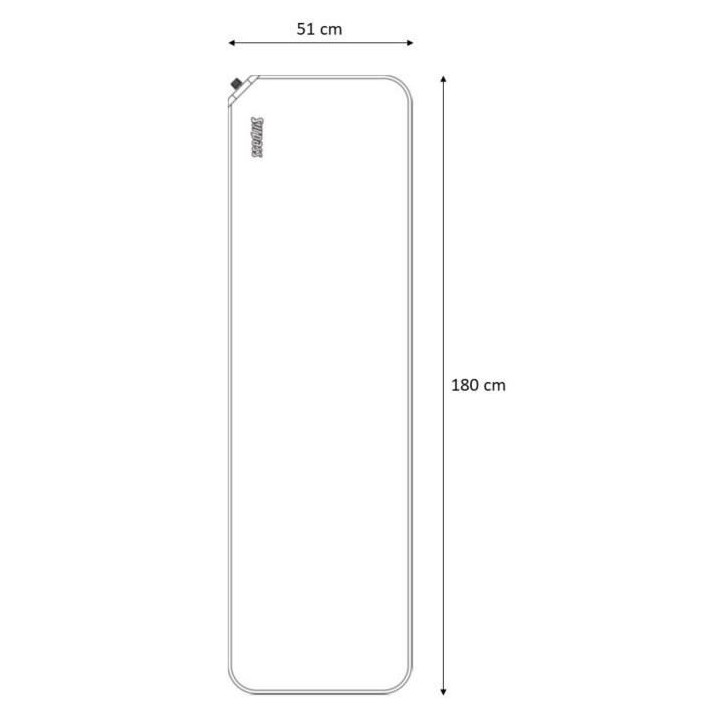 Matelas autogonflant de camping bleu SURPASS - Largeur 51 cm - 1 perso