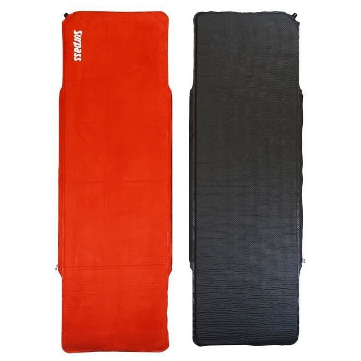 Matelas autogonflant de camping rouge SURPASS - Largeur 63 cm - 1 pers