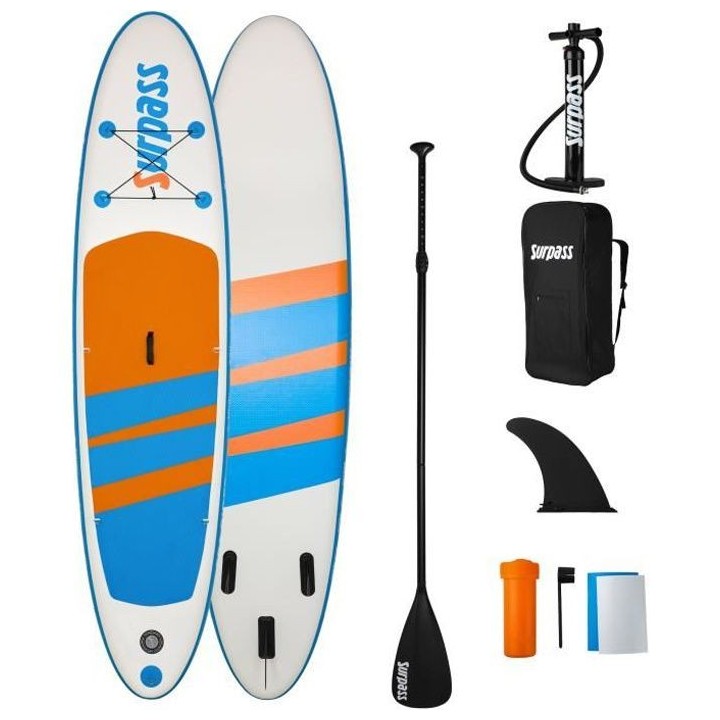 SURPASS - Kit Paddle gonflable Sea Rider - 320x76x15cm - 115kg max