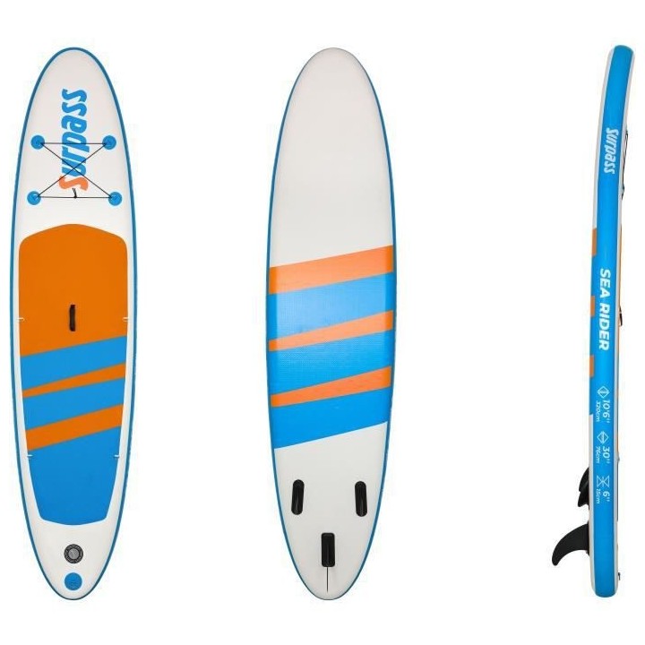 SURPASS - Kit Paddle gonflable Sea Rider - 320x76x15cm - 115kg max