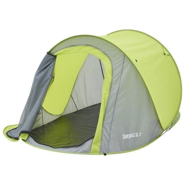 Tente pop up 2 places SURPASS SURPTENT202 Vert et Gris