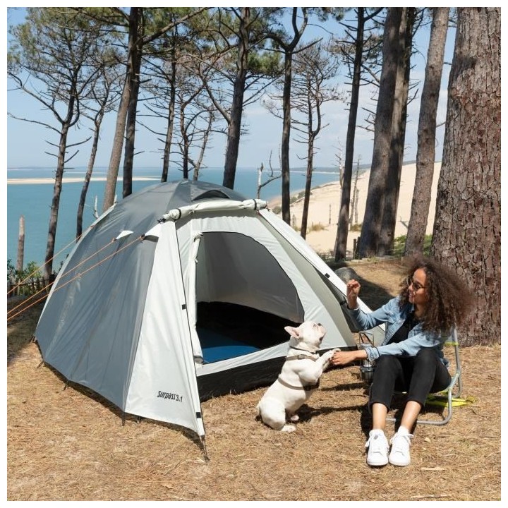 Tente 3 places SURPASS SURPTENT301G Gris