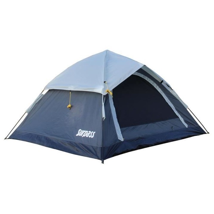 Tente 3 places montage instantané SURPASS SURPTENT302 Bleu et gris