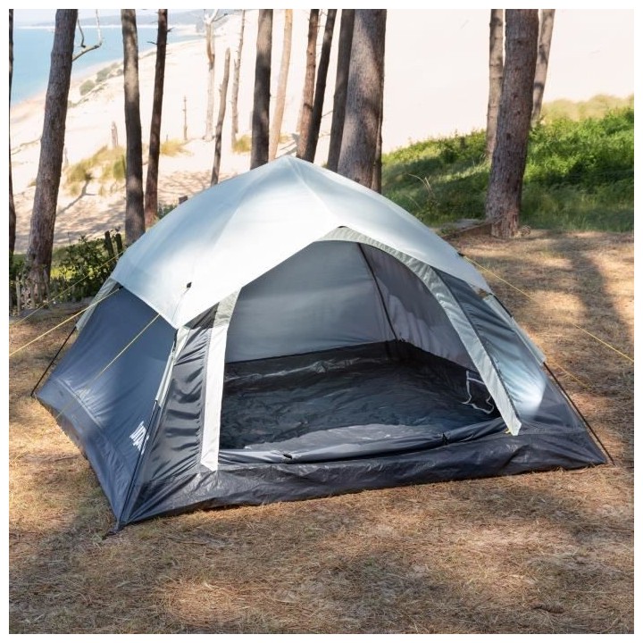 Tente 3 places montage instantané SURPASS SURPTENT302 Bleu et gris