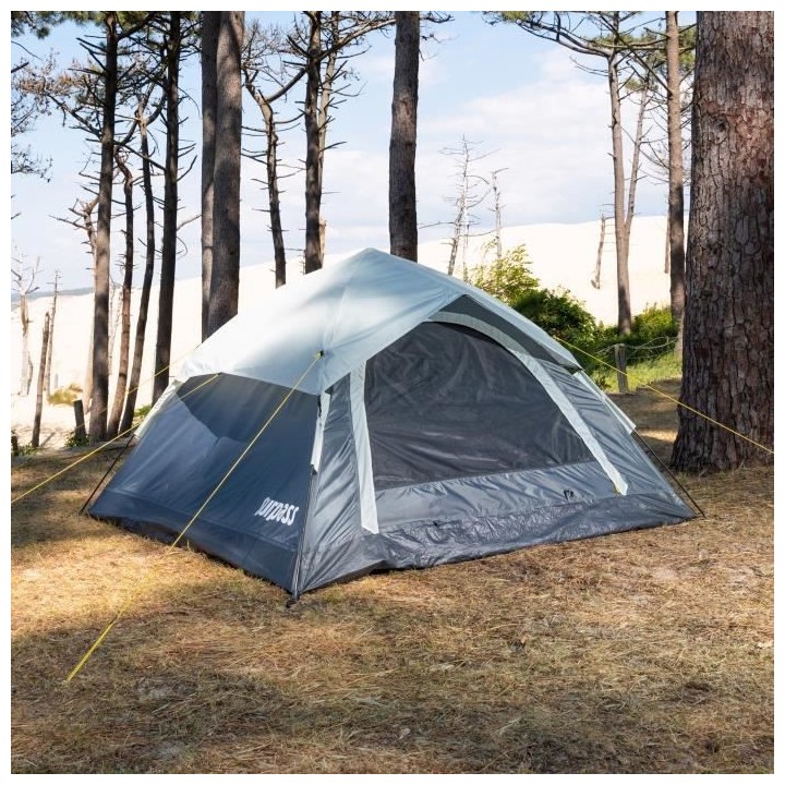 Tente 3 places montage instantané SURPASS SURPTENT302 Bleu et gris