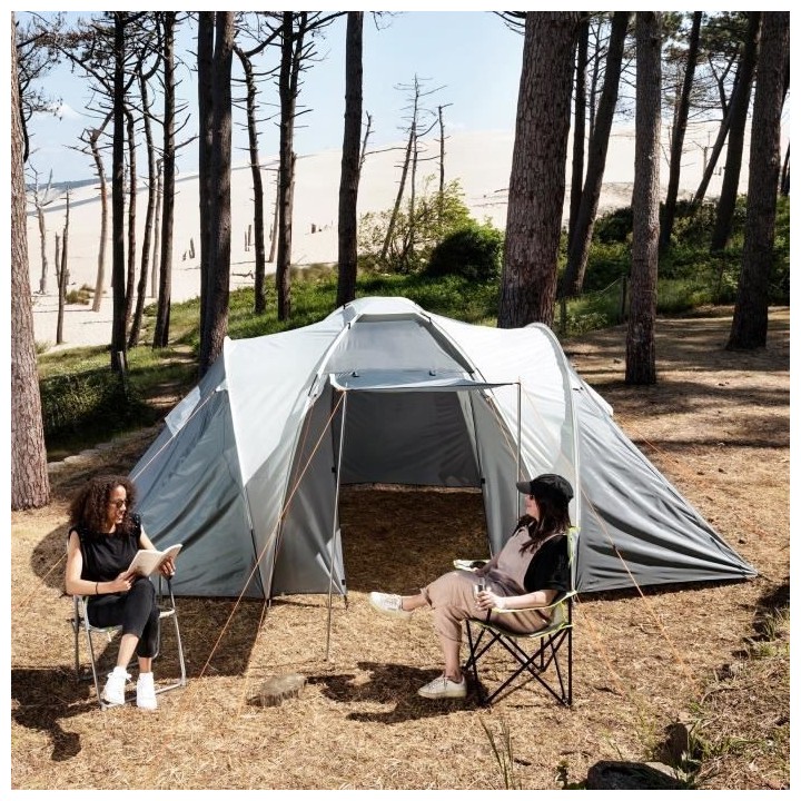 Tente camping 4 places SURPASS SURPTENT401G Gris