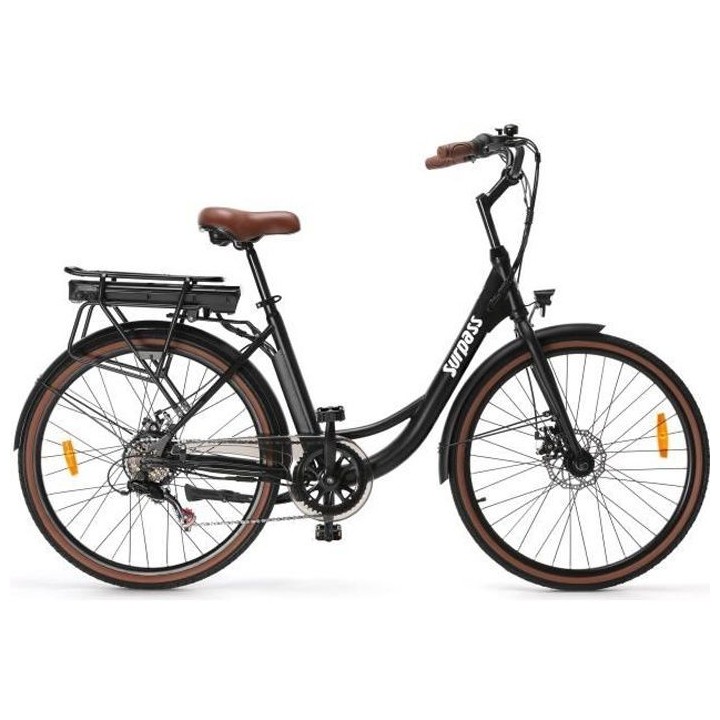 Vélo Électrique SURPASS SURVAEVILLENOIR 26'' Noir 6 vitesses Batteri
