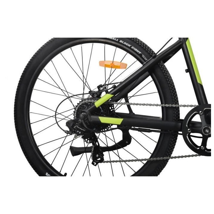 VTT Électrique SURPASS SURVTTSEMIRIGN 27,5'' Noir 8 vitesses Semi-rig
