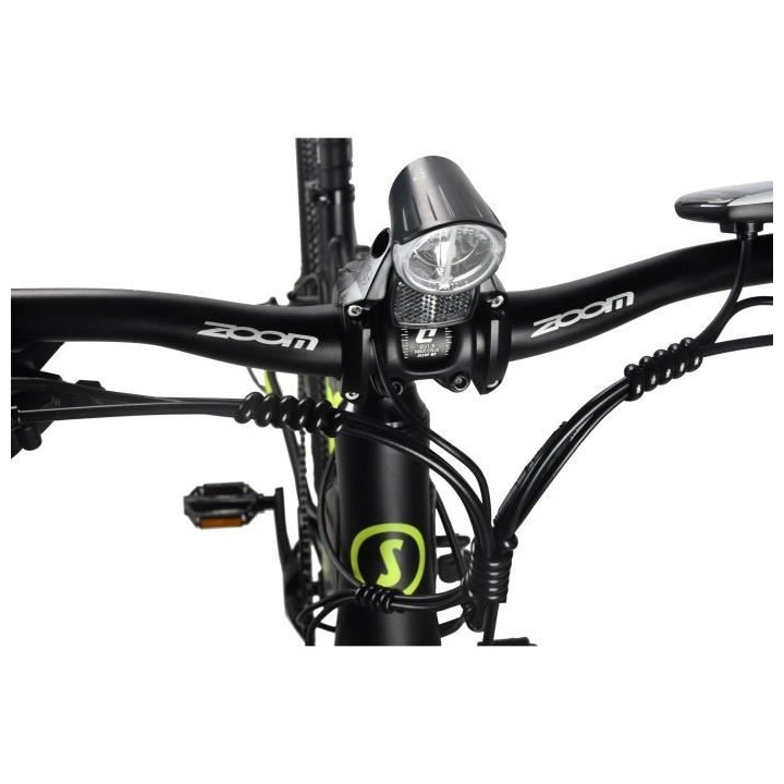 VTT Électrique SURPASS SURVTTSEMIRIGN 27,5'' Noir 8 vitesses Semi-rig