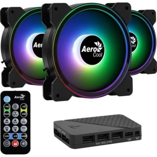 AEROCOOL Saturn 12F ARGB Pro (Pack de 3) - Ventilateur 120mm ARGB pour