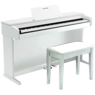 SUZUKI Piano meuble 88 touches Blanc mat (touché lourd)
