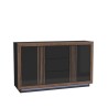 SAVONA SVNK231B-M188 Buffet 162,7 cm, 2 portes - 2 étageres, 3 tiroirs avec fermeture soft-close, éclairage inclus