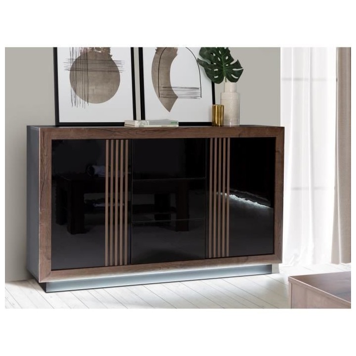 SAVONA SVNK231B-M188 Buffet 162,7 cm, 2 portes - 2 étageres, 3 tiroir