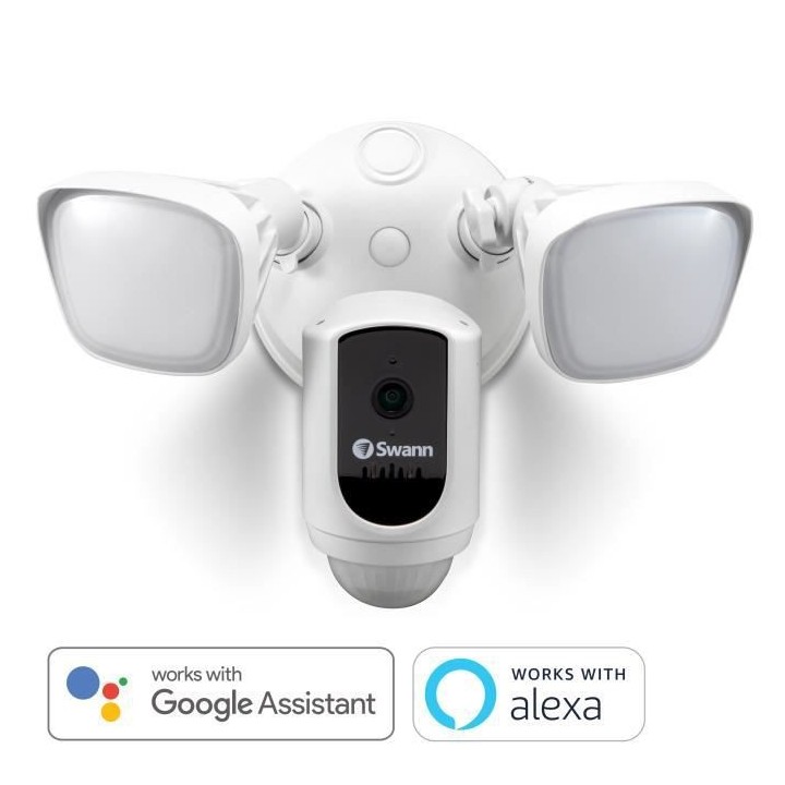 SWANN Caméra de surveillance extérieure avec projecteur sans fil 108