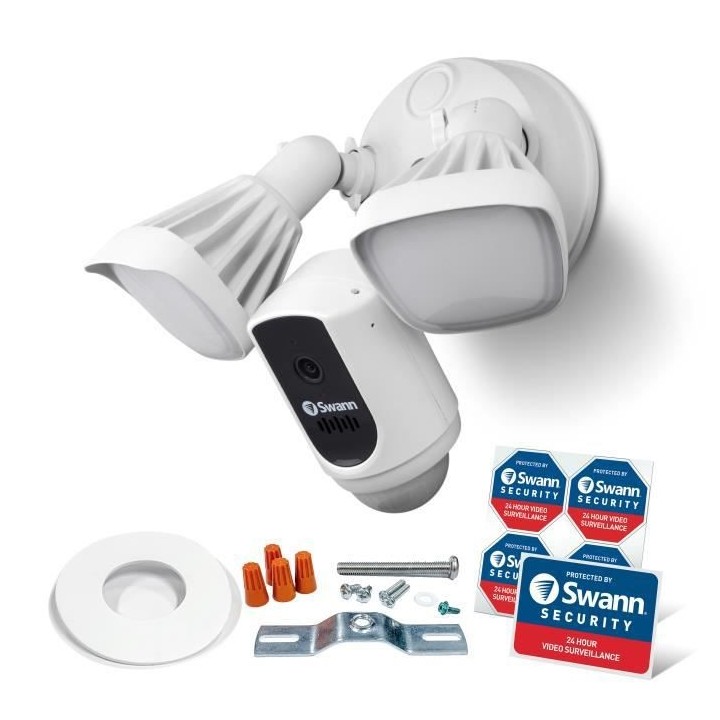 SWANN Caméra de surveillance extérieure avec projecteur sans fil 108