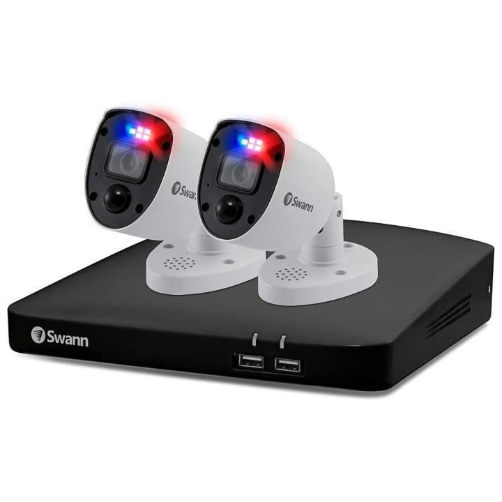SWANN Systeme de sécurité DVR + 2 caméras 4K