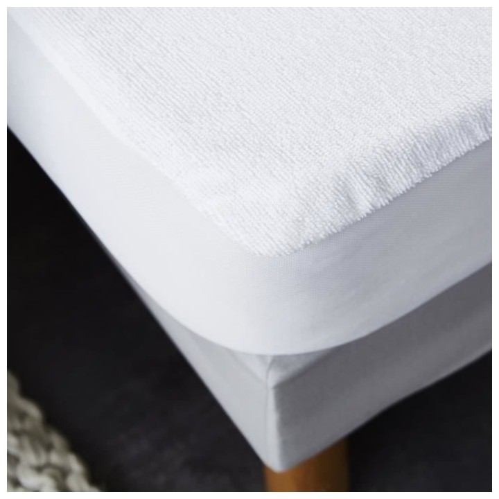 SWEETNIGHT Protege-matelas Top Prix 160x200 cm - Blanc