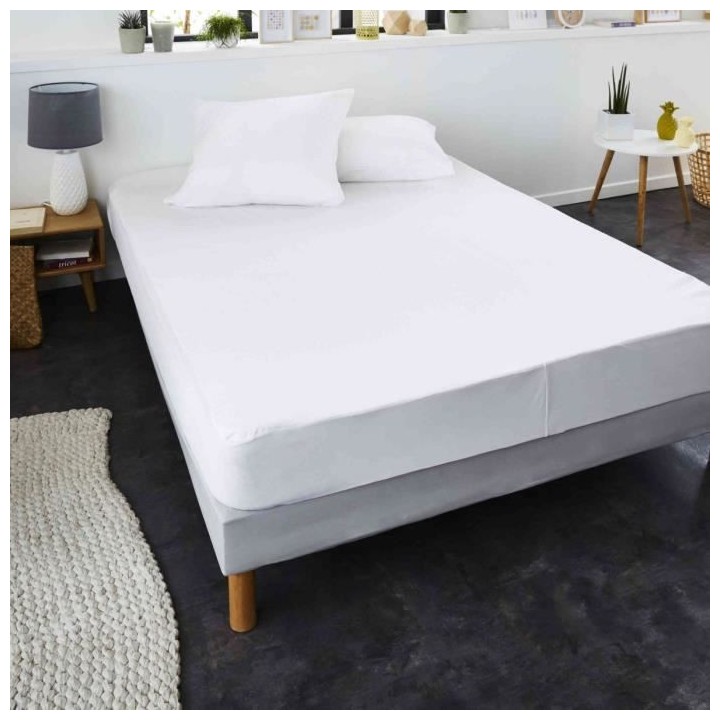SWEETNIGHT Protege-matelas CHLoe AEGIS 100% coton anti-acariens 180x20