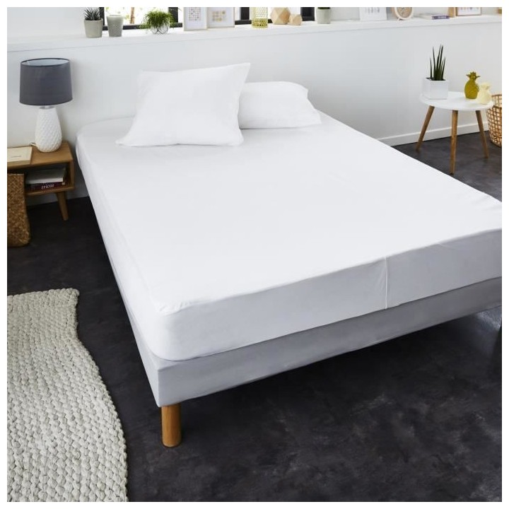 SWEETNIGHT Protege-matelas CHLoe AEGIS 100% coton anti-acariens 180x20