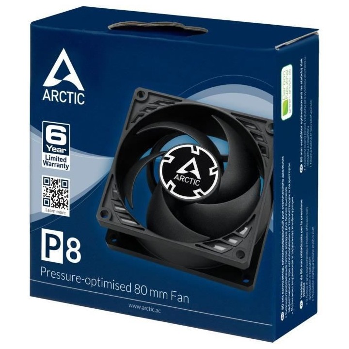 Ventilateur boîtier - ARCTIC - ACFAN00147A - P8 - 80mm a faible bruit