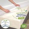 SWEET NIGHT Protege matelas imperméable anti-acariens traitement végétal Greenfirst - 180 x 200 cm - Blanc