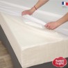 SWEET NIGHT Protege matelas imperméable et anti acariens - 140 x 190/200 cm - Blanc