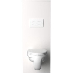 EKIPA Aménagement pour WC - Blanc - L 53 x P 27 x 140 cm - SWEAT