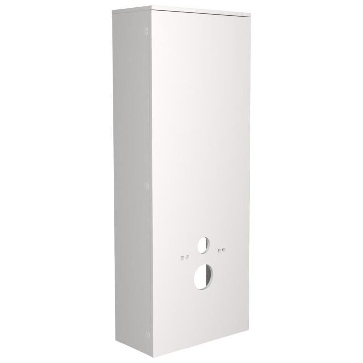 EKIPA Aménagement pour WC - Blanc - L 53 x P 27 x 140 cm - SWEAT