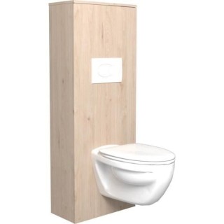 EKIPA Aménagement pour WC - Décor Chene Jackson et blanc mat - L 53