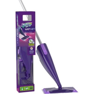 SWIFFER WetJet Balai Kit complet avec 5 lingettes, 1 nettoyant Liquide