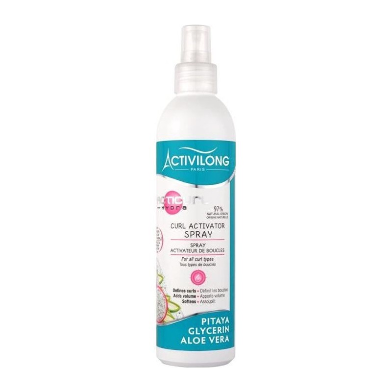 ACTIVILONG Spray activateur de boucles Acticurl Hydra - Pitaya, glycerine et aloe vera - 250 ml