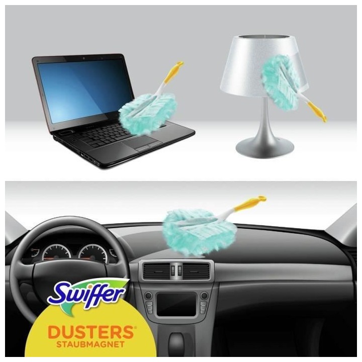 Swiffer Attrape et Retient Recharges Dépoussiérantes x20