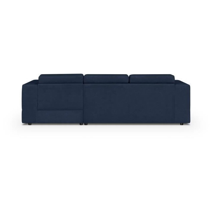 Canapé d' angle droit 4 places convertible + coffre + 3 coussins de d