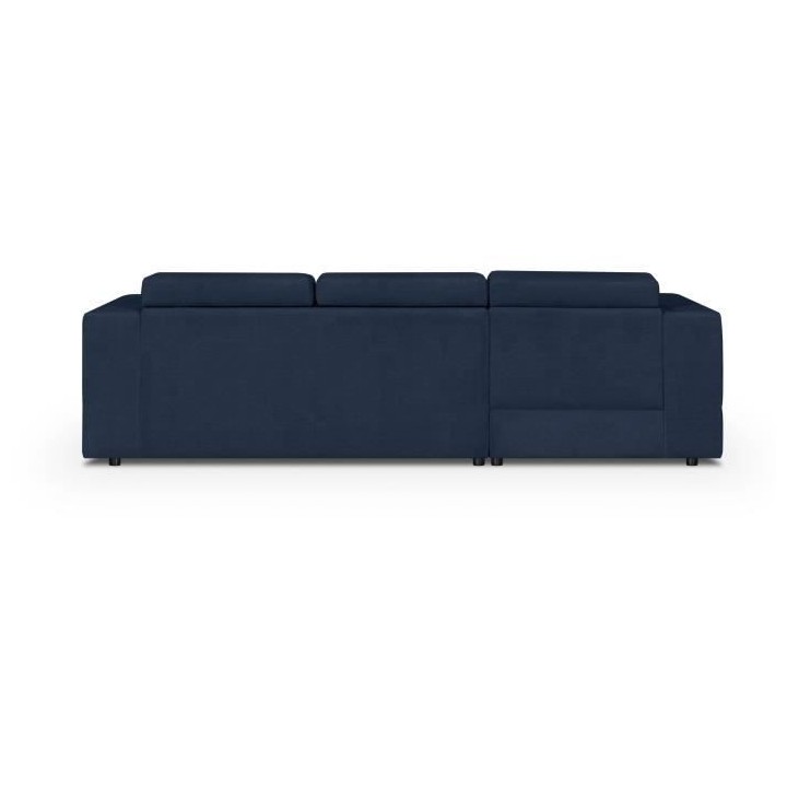 Canapé d' angle gauche 4 places convertible + coffre + 3 coussins de