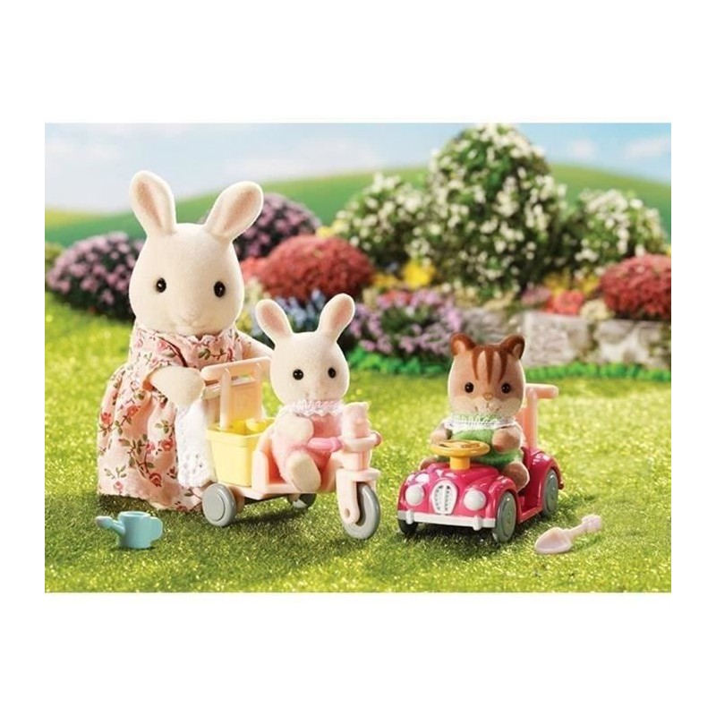 SYLVANIAN FAMILIES - 5040 - Le tricycle et mini voiture bébés - Le village