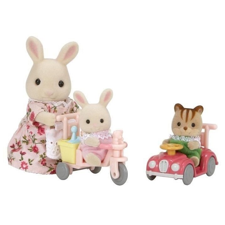 SYLVANIAN FAMILIES - 5040 - Le tricycle et mini voiture bébés - Le v