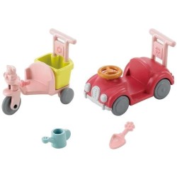 SYLVANIAN FAMILIES - 5040 - Le tricycle et mini voiture bébés - Le village