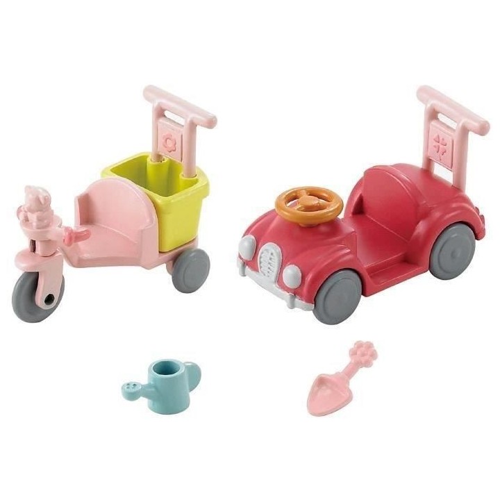 SYLVANIAN FAMILIES - 5040 - Le tricycle et mini voiture bébés - Le v
