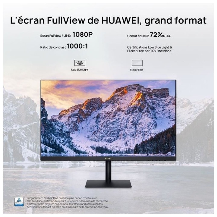 Ecran PC - Huawei AD80HW - 23,8 FHD - Dalle IPS - 5 ms - 60 Hz - HDMI