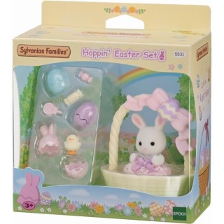 SYLVANIAN FAMILIES Le coffret de Pâques et bébé lapin blanc Pour En