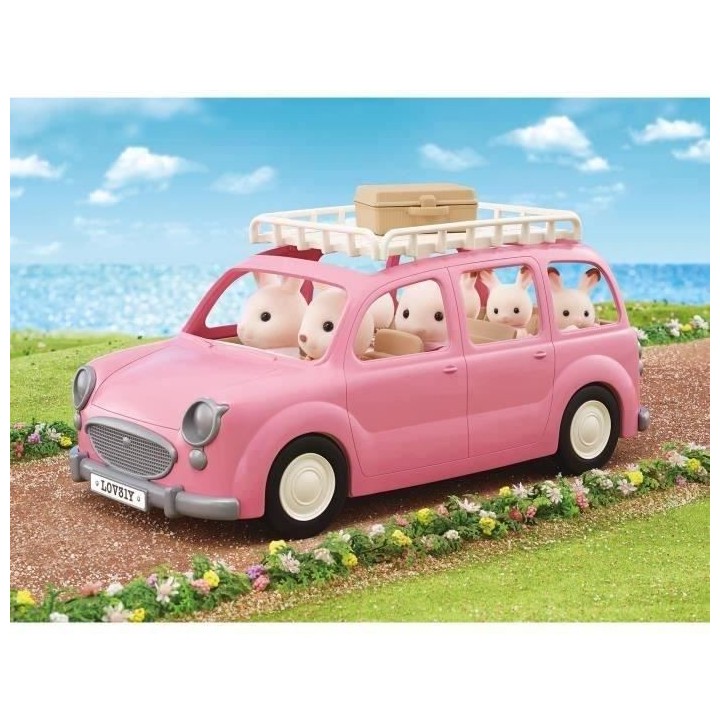 SYLVANIAN FAMILIES - Le monospace rose et set de pique-nique