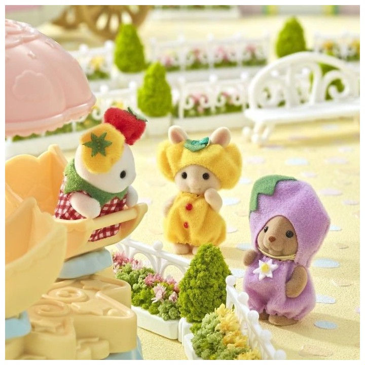 SYLVANIAN FAMILIES - Le trio des bébés en costumes de légumes